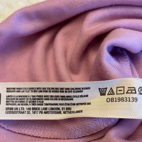 NEW! Free People XS Good Feels Lavender Cowl Neck Halter Backless Mini Dress - Picture 14 of 14